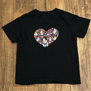 Disney Snow White and The 7 Dwarfs Black T-Shirt